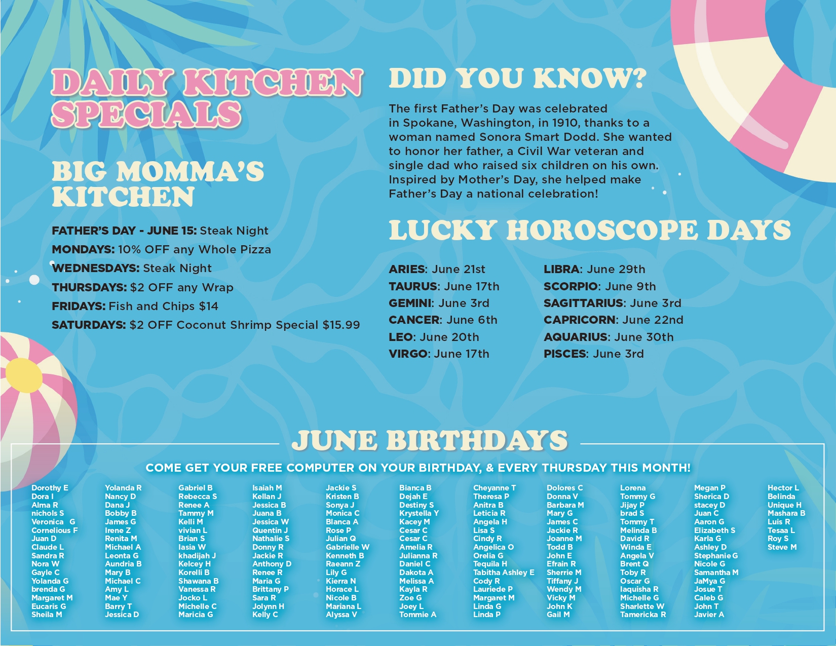 TCB-humble-kitchen specials birthdays